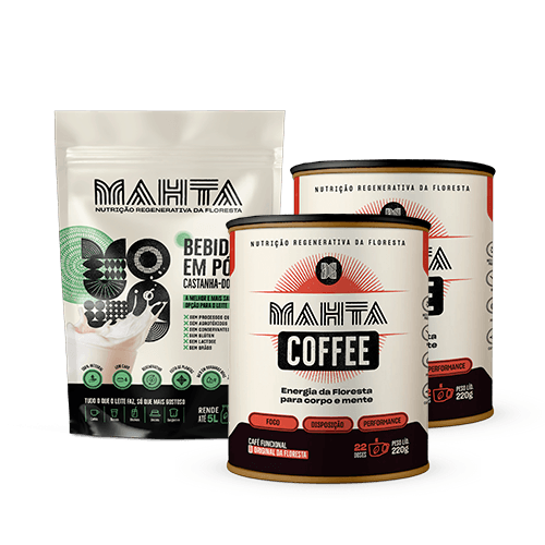 [KIT] 2 Mahta Coffee (220g) + 1 Leite de Castanha (240g) - 10%OFF