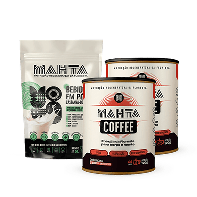 [KIT] 2 Mahta Coffee (220g) + 1 Leite de Castanha (240g) - 10%OFF