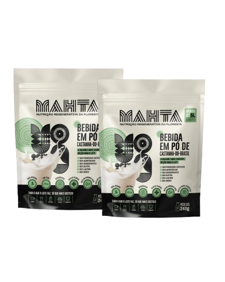 Leite Vegetal em Pó de Castanha-do-Brasil 480g (2un) [BF]