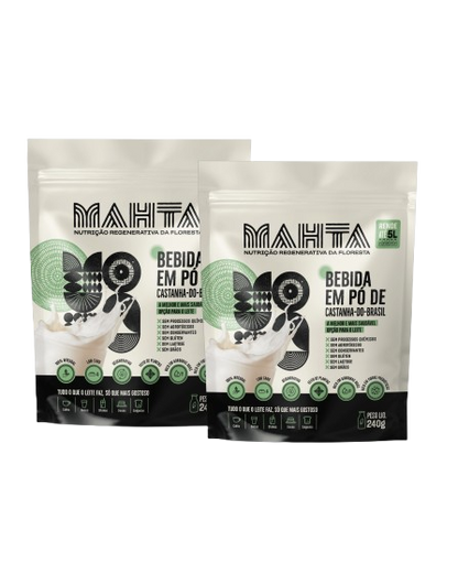 Leite Vegetal em Pó de Castanha-do-Brasil 480g (2un) [BF]
